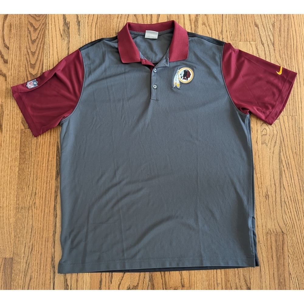 Nike Golf Polo Washington Redskins Dri-FIT On Field Apparel Shirt Mens XL NFL